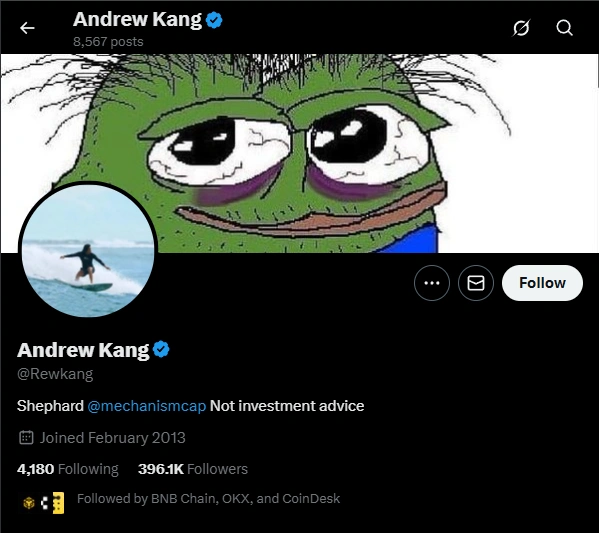 Andrew Kang (Mechanism Capital) X