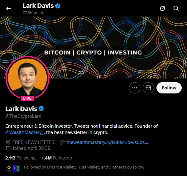 Lark Davis X